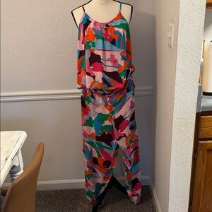 Multi bright colored pajamas. Top & bottom. Super soft, brand new